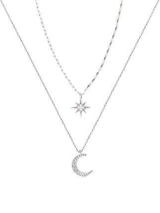 Colar Luar Estrelado - Lua e Estrela