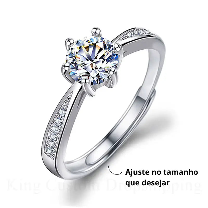 CAIXA DE ROSA COM ANEL CELESTIAL