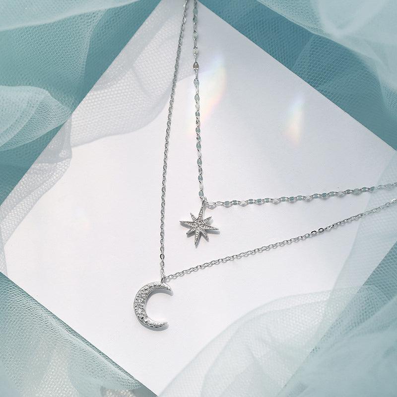 Colar Luar Estrelado - Lua e Estrela