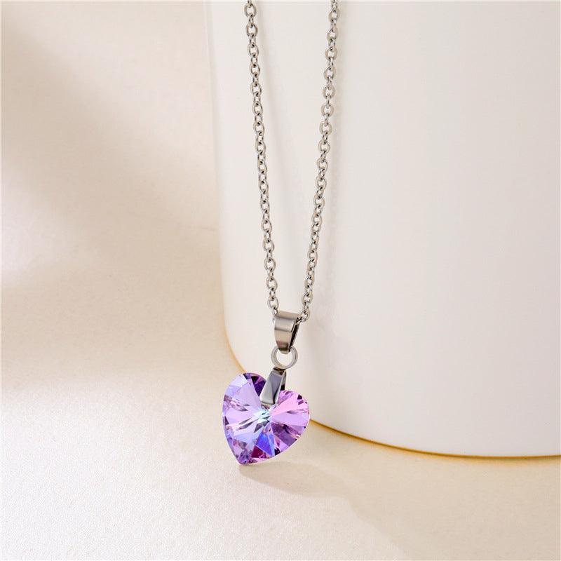 Colar Cristal Heart