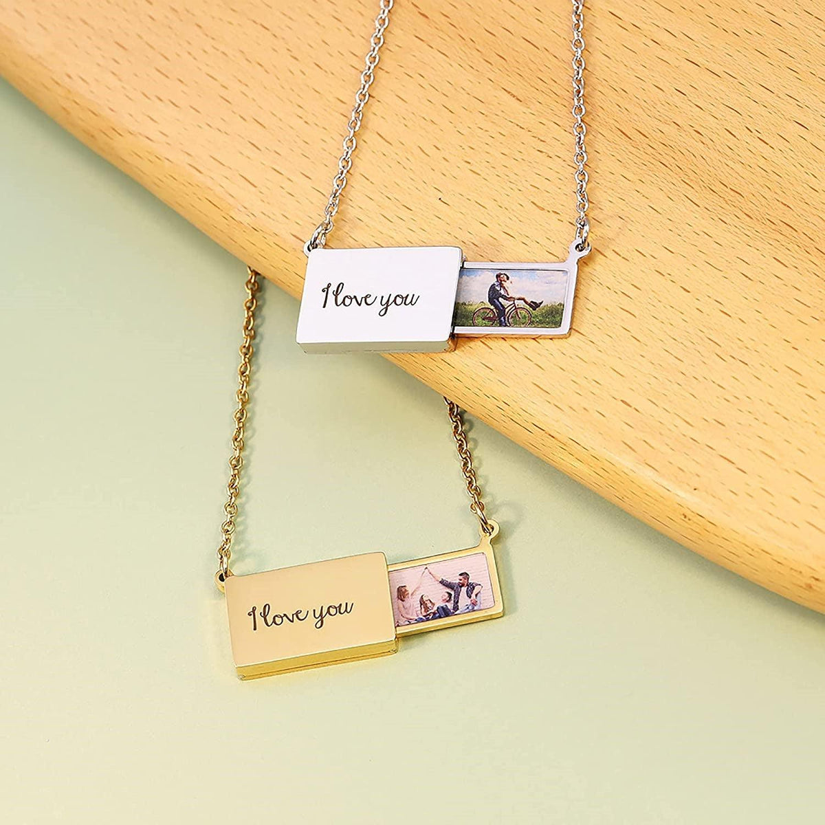 Colar Mensagem de Amor - Foto e Texto Personalizável