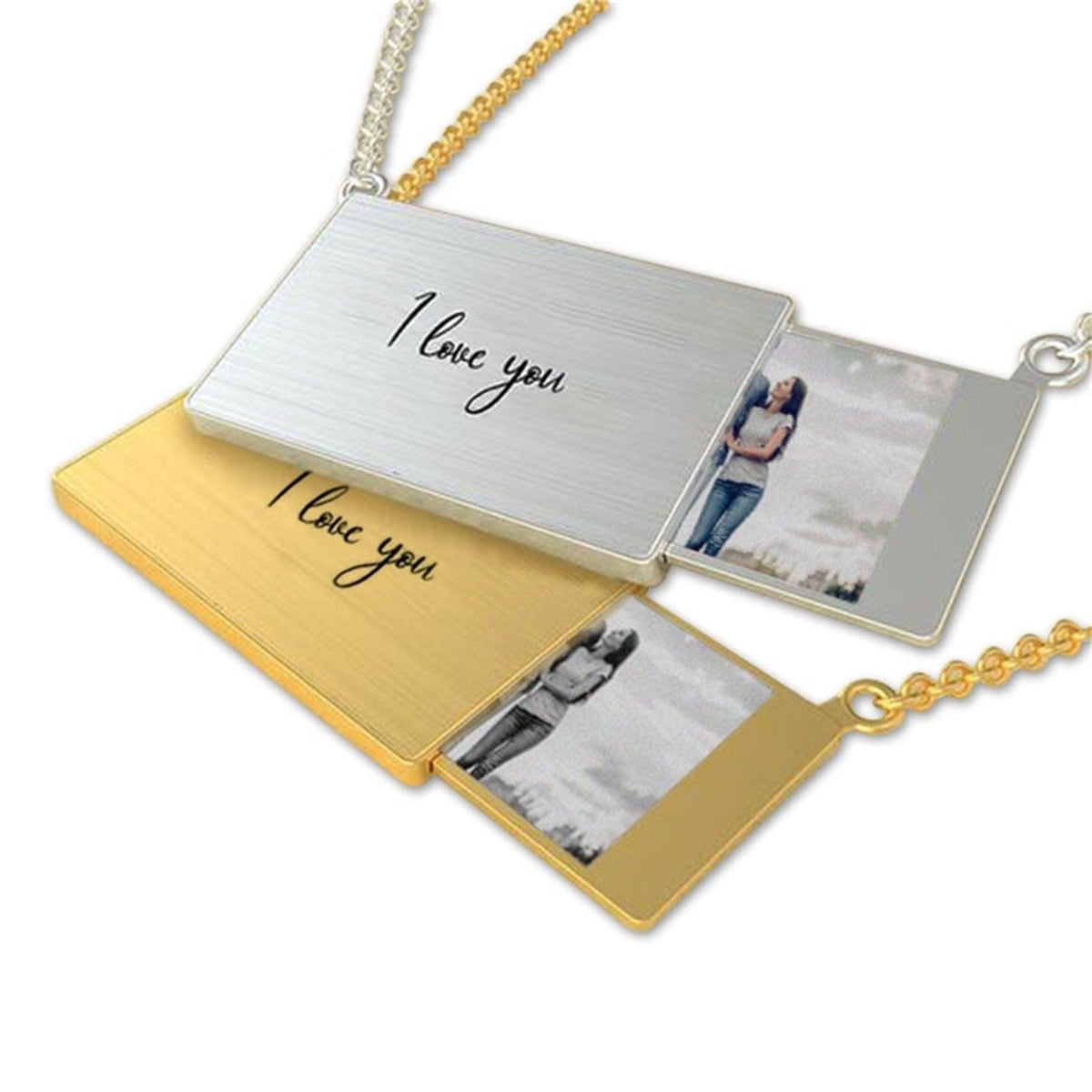 Colar Mensagem de Amor - Foto e Texto Personalizável