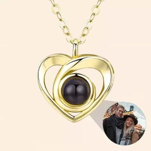 Colar Momentos Eternos Heart - Foto Personalizável