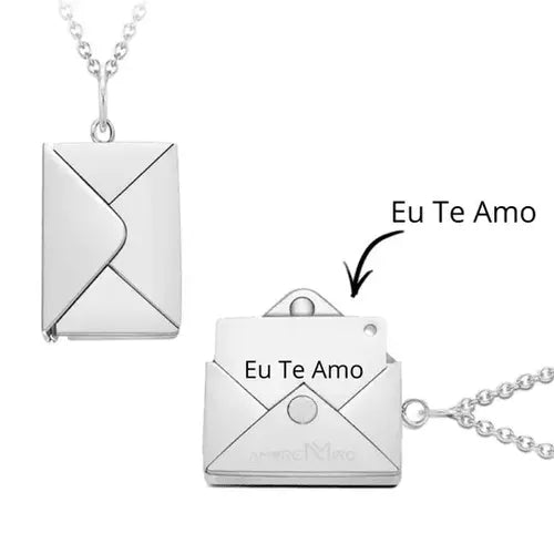 Colar Carta de Emoção - Foto ou Texto Personalizável