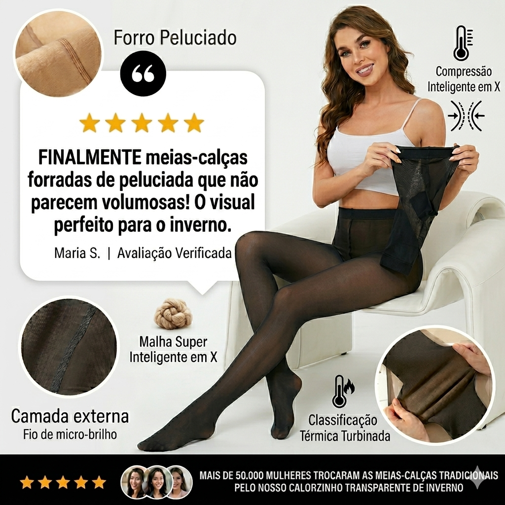 meia Calça Peluciada Maxdom