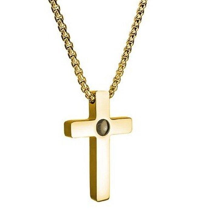 Colar Crucifixo Eterno - Foto Personalizável
