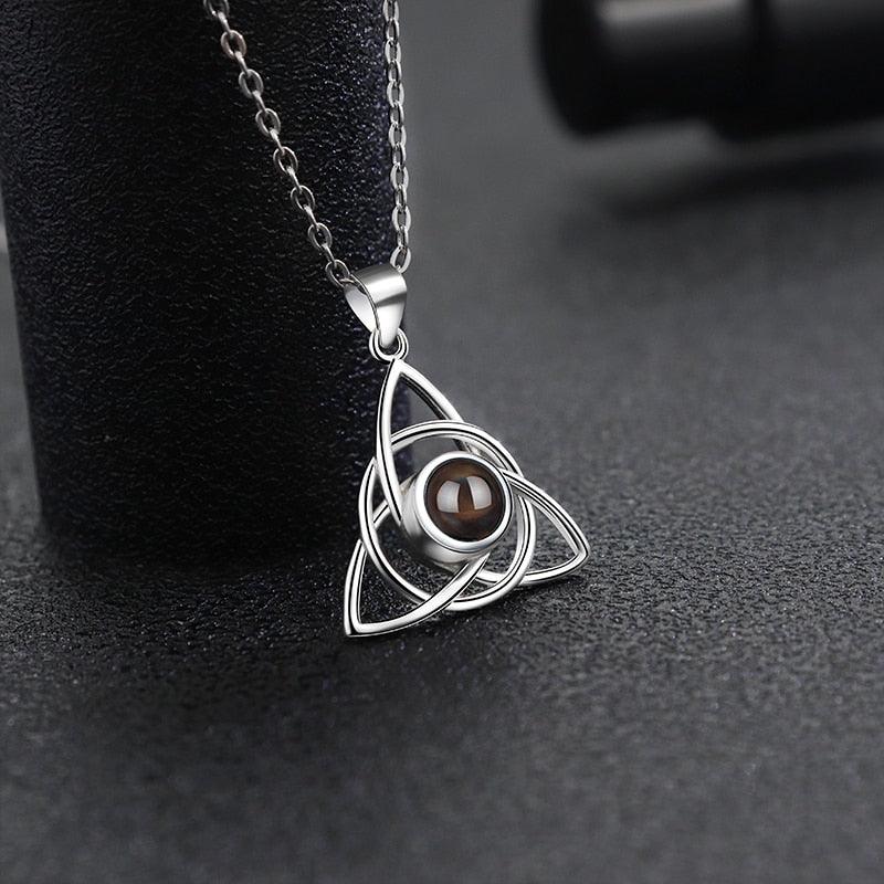 Colar Pirâmide da Eternidade - Foto Personalizável
