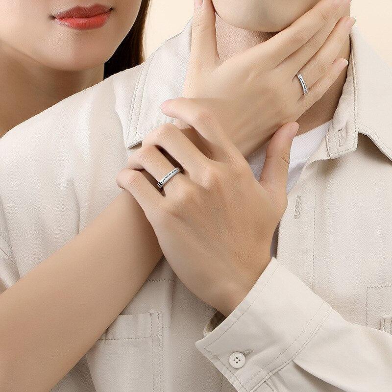 Par de Alianças "Você me ganhou no olá"