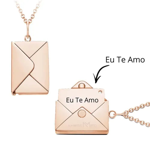 Colar Carta de Emoção - Foto ou Texto Personalizável