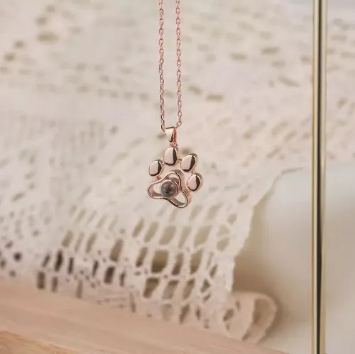 Colar Patinhas Eternas - Foto Personalizável