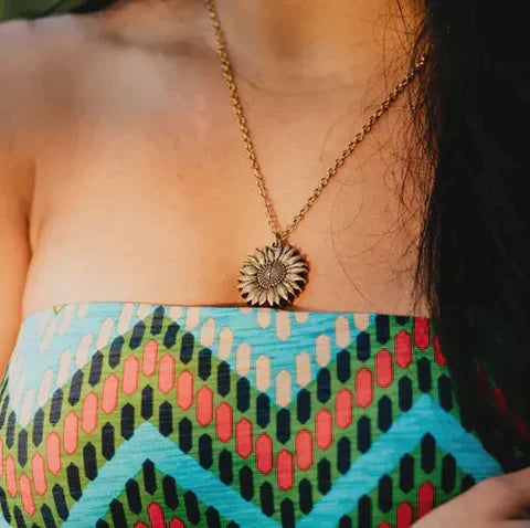 Colar Girassol Você é Meu Raio de Sol + [Caixa Girassol]