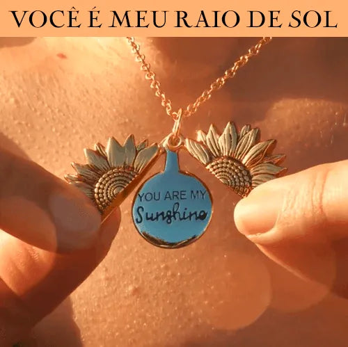 Colar Girassol Você é Meu Raio de Sol + [Caixa Girassol]