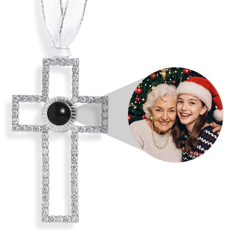 Enfeite com Foto Personalizável Para Presentes de Natal